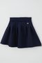 Girl's Skirt with Pleated Detail and Embroidery, Ages 8-14, Navy Blue - 7