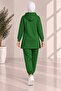 Women's plus size tracksuit set with side slit detail - 6