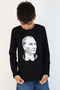 Ataturk Printed Boy's Black Long Sleeve T-Shirt Age 5-14 - 2