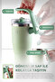 Fika Lumi Patented Leak-Proof Double Spout Steel Thermos with Rotating Handle 950 ml - Mint Green - 8