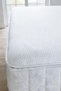 Liquid-Proof 4-Corner Elastic Honeycomb Patterned Mattress Mattress Pad Set |   4 Corner Elastic Mattress Pads and 2-Piece Pillow Protector White |   Single - Double - 6