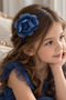 Deep Azur Floral Headband – Elegant and Stylish Design