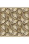 Yellow Abstract Pattern 100% Twill Silk Scarf 4417-05 - 3
