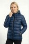 Women's Lined Windproof Hooded Puffer Coat - 3