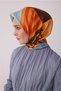 Multi-Colored Object Pattern 100% Twill Silk Scarf 4409-84 - 2