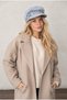 Women's Plush Soft Textured Cap - Angora with Fleece Inside - 6