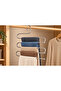 1 Piece Metal Trouser and Scarf Hanger 5 Compartment Closet Organizer - 3