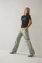 Straight Gabardine Short-Leg Floral Trousers I9241Ax26Au - 3