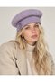 Women's Angora Hat with Pompom Flower Detail - Flexible Soft Wool Texture - 2