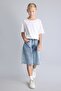 100% Cotton Five Pocket Detailed Bermuda Shorts Jean Shorts Girls I9018A826Au