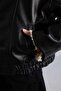 Polo Collar Plush Lining Faux Leather Coat Girls G9351A826Au - 6