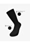 Men's Premium Roll Top Elasticless Seamless Bamboo Socks Black - 3