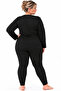 Thermal High Waist Agraf Buckle Leggings & Long Sleeve Zipper Suit - 4