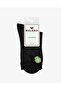 Women's Premium Seamless Bamboo Socks Shawl Pattern Black - 2
