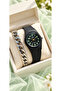 Brand Black Silicone Band Small Case Numeral Wristwatch + Bracelet - 2