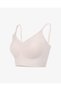 Laser Cut Seamless Ribbed Ghost Bra Powder - 7