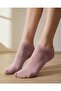Women's seamless bamboo booties socks - dusty rose
