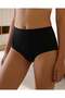 Women's Bamboo High Waist Slip Panties Black - 3