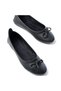 Zri̇n-6101 Black Daily Bowknot Women's Ballerinas - 3