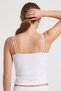 Women's White Double Strap Crop Top - 3