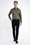 Slim Fit 100% Cotton Non Iron Fabric Khaki Shirt Gk 734 - 4