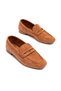 Zri̇n-302 Tan Suede Daily Women's Flat Shoes - 3