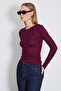 Half Snap Slim Fit Blouse - 4