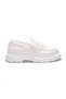 Zrk-x11 premium thick sole laceless white men's loafer - 2
