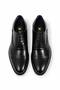 Men's Genuine Leather Lace-Up Neolite Sole Black Classic Shoes - 3