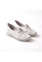 Mostar Premium Genuine Leather Full Orthopedic White Ballet Flats - 2