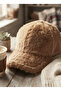 Women's Plush Fuzzy Furry Cap Hat - 3