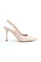 Kentay Beige Pointed Toe Thin Heeled Shoes 9 cm - 3