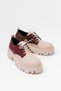 Zri̇n-754 Premium Beige Garni Lace-Up Orthopedic High-Sole Loafer - 5
