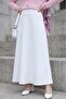 Loose Kiloş Sukuba Puff Skirt - White