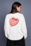Eazy Unisex Oversize Long Sleeve T-Shirt 100% Cotton Ecru Love Dept. Printed Boxy Fit T-Shirt