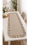 Muslin Ruffled Runner 40 X 110 cm Decorative Tablecloth - 2