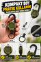 1Pc Steel Rope Retractable Keychain with Carabiner Hook 68cm Cable Black Bag Belt Hanger - 7