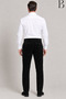 Casual Cut Winter Black Men's Dad Velvet Pants with Fleece Inside - 4
