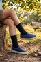 5 Pairs of Black Cotton College Tennis Children's Socks - 3