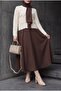 Bol Kiloş Sukuba Puff Skirt -Brown - 4