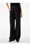 Viscose Salda Fabric Pleated Sequined Shimmering Wide-Leg Palazzo Trousers - 2