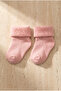 Baby Girl 4-Piece Towel Socks Pink Mix - 4