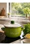 Green Bon Appetite Small Size Pot 2 Liters 18 cm Diameter Milk Increasing Food Soup Pot