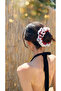 Red Plaid Lace Voluminous Lettuce Hair Clip - Ruffled Scrunchie Hair Clip - 3