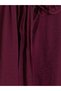 Peak New Season Plum Scarf Collar Rose Detailed Chiffon Blouse - 6