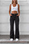 Distressed Washed High Waist Flare/Spanish Jeans - 7