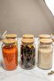6-Piece Vacuum Glass Storage/Organization Jars with Bamboo Lids 1130 ml - 2