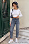 Ankle Length Straight Fit Jeans - 5