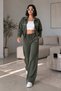 Women's Embroidered Sweatshirt and Wide-Leg Pants Two-Piece Set - 6