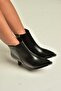 Z518083209 Black Thick Goblet Heeled Women's Boots - 8